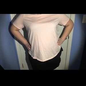 Plus size pink shirt